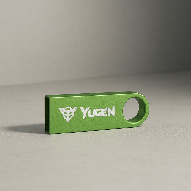 Paquete 30 Memoria Usb 16gb Colores Mayoreo Metálica Yugen Verde Limon Y1