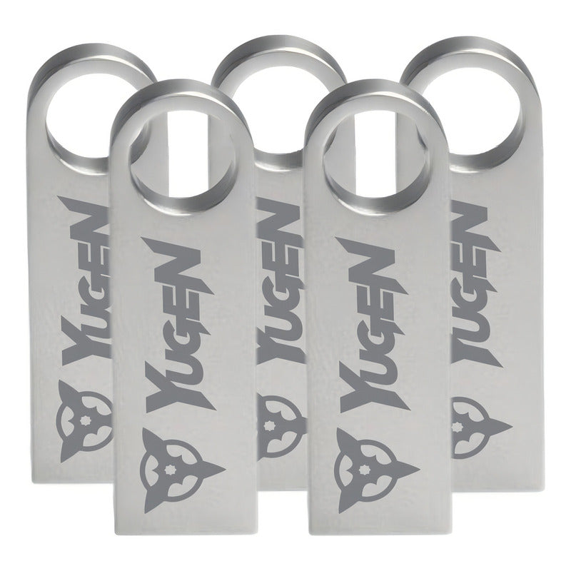 20 Memoria Usb 2.0 16gb Metal Granel Mayoreo Barata Color Plateado