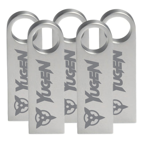 20 Memoria Usb 2.0 16gb Metal Granel Mayoreo Barata Color Plateado