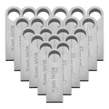 Kit 25 Memorias Usb 16gb Metálica 2.0 Bulk 4geek Plateado Lisa