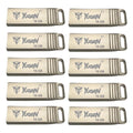 Kit 20 Memorias Usb Yugen Y7 16gb Metálica Plateada Compatible Windows Macos Plateado