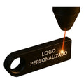 Kit 10 Memorias Usb 16gb Personalizadas Logo Laser Metal /i Negro Y1