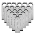 Kit 10 Memorias Usb 16gb Metálica 2.0 Bulk 4geek Color Plateado Liso