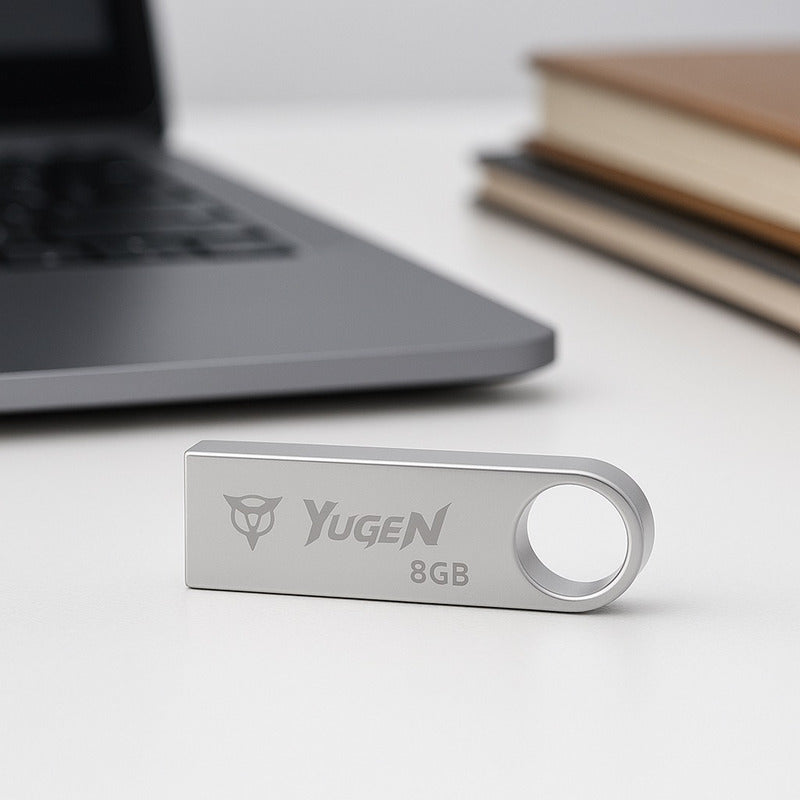 Kit  200 Memorias Usb 8gb Metalica Usb 2.0 Yugen Plateado Y1
