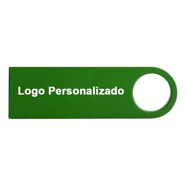 Kit 350 Memorias Usb 16gb Personalizadas Logo Laser Metal /i Verde Y1