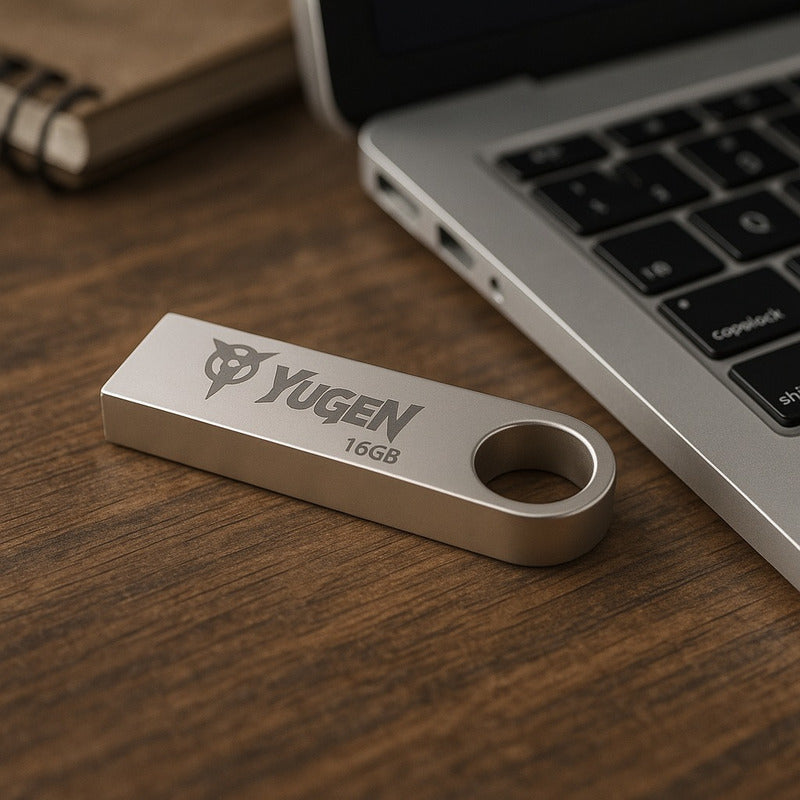 20 Memoria Usb 2.0 16gb Metal Granel Mayoreo Barata Plata Y1 Plateado