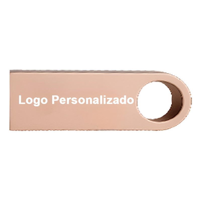 55 Memorias Usb 16gb Personalizadas Logo Laser Metal Oro Rosa Y1