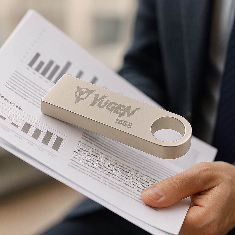 20 Memoria Usb 2.0 16gb Metal Granel Mayoreo Barata Plata Y1 Plateado