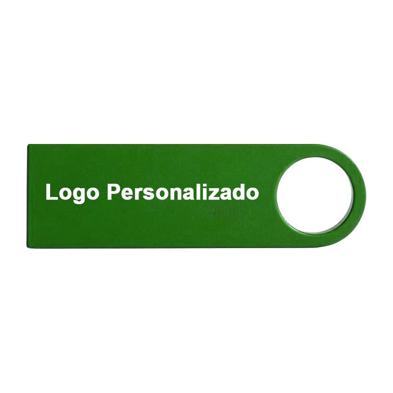 Kit 150 Memorias Usb 8gb Personalizadas Logo Laser Metal /i Verde Y1