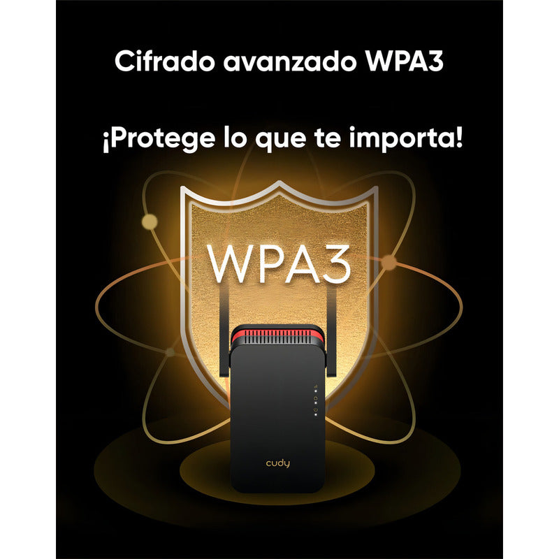 Repetidor Wifi 6 Cudy Ax3000 Doble Banda Gigabit Compatible Con Mesh