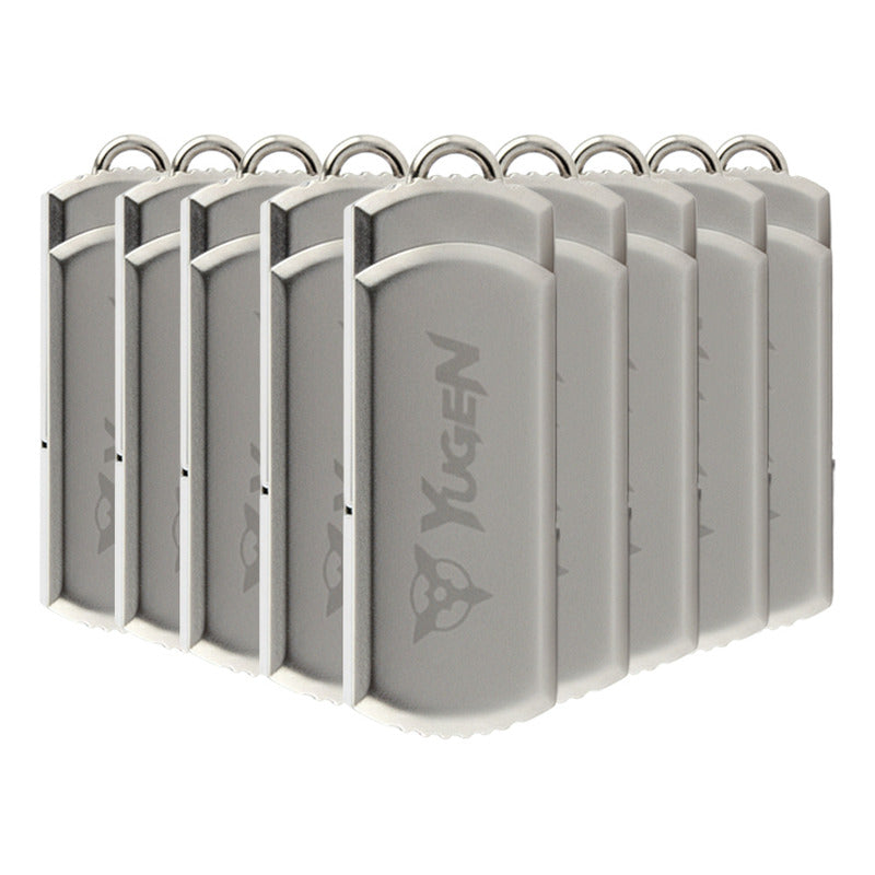 Paquete 10 Memoria Usb 16gb Colores Mayoreo Metálica Yugen Plateado Y13
