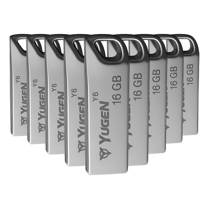 Kit  30 Memorias Usb 16gb Metalica Usb 2.0 Yugen  Plata Y6 Plateado Y6