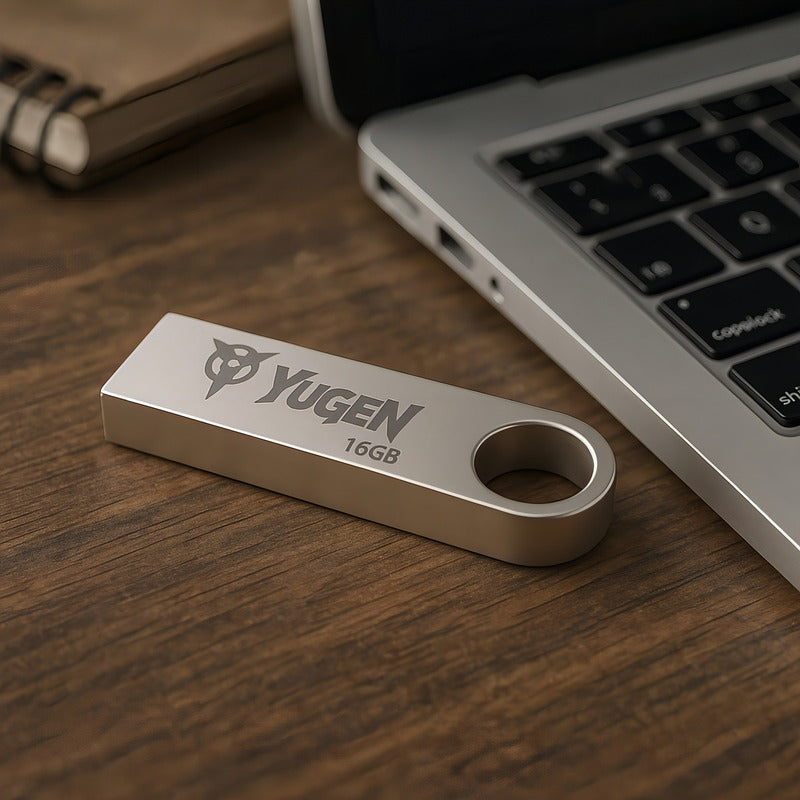 Paquete 30 Memorias Usb 16gb Yugen Metálica Gris Usb 2.0 Liso