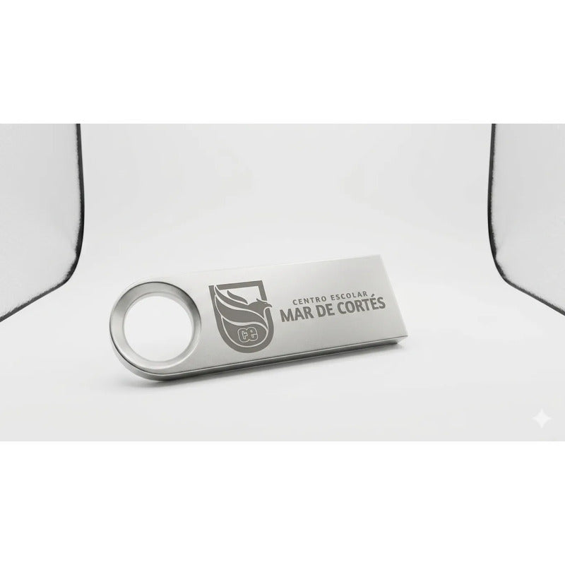 Kit 120 Memorias Usb 16gb Personalizadas Logo Laser Metal /i Plateado Y1