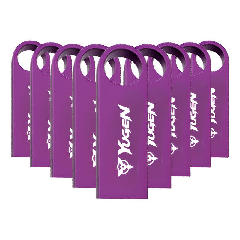 Paquete 20 Memoria Usb 8gb A Granel Metálica Mayoreo Yugen Violeta Y1m