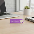 Kit 150 Memorias Usb 8gb Personalizadas Logo Laser Metal /i Morado Y1