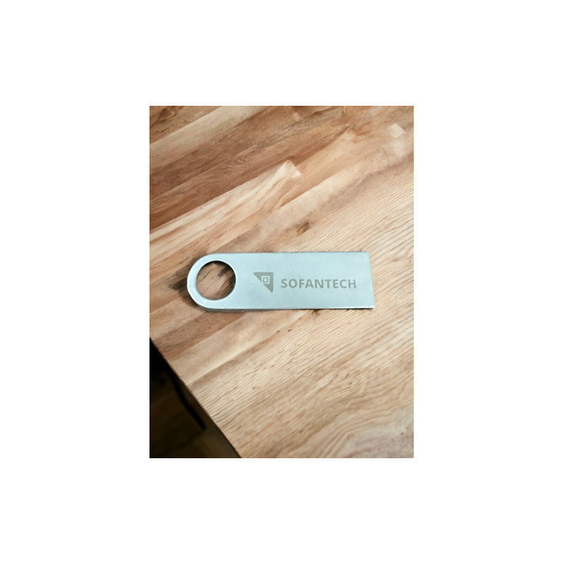 Memorias Usb 16gb Yugen Metal Plateadas Pack 30 Unidades Personalizables Plateado
