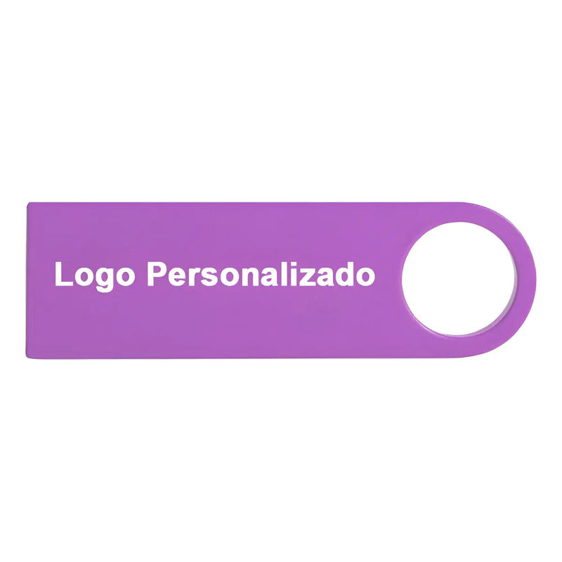 Kit 350 Memorias Usb 16gb Personalizadas Logo Laser Metal /i Violeta Y1