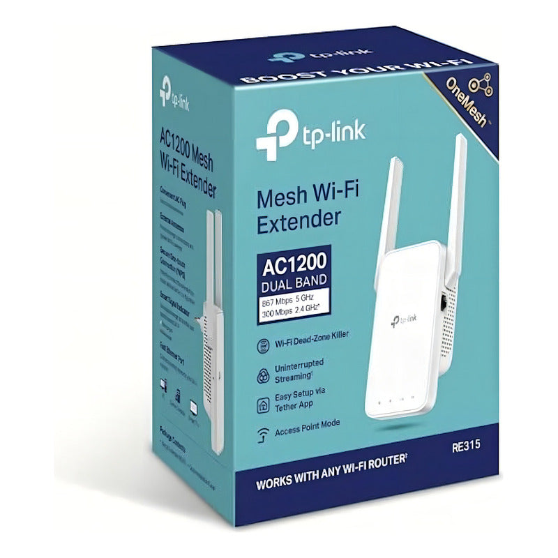 Tp-link Re315 Extensor De Rango Wifi5 Ac1200 Doble Banda Blanco