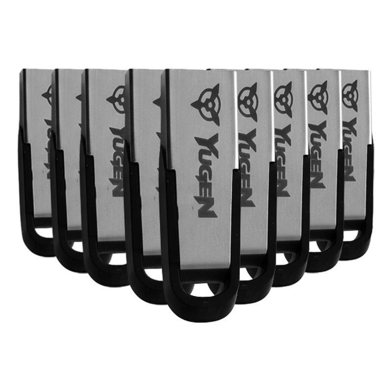 Paquete 10 Memoria Usb 16gb Colores Mayoreo Metálica Yugen Plateado Y15