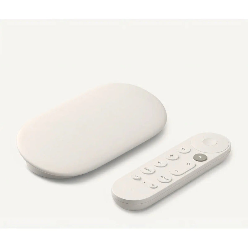 Google Chromecast 4k Control Remoto Por Voz Ga-05662us Streamer 32 Gb 4 Gb De Ram Color Blanco 2025 De Voz