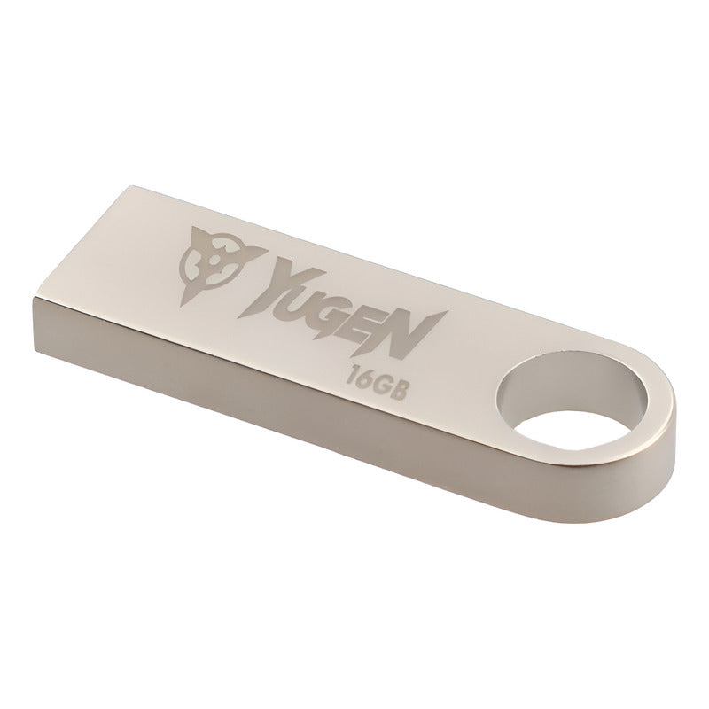 Paquete 30 Memorias Usb 16gb Mayoreo Yugen Metalica Plata Y1 Gris Liso