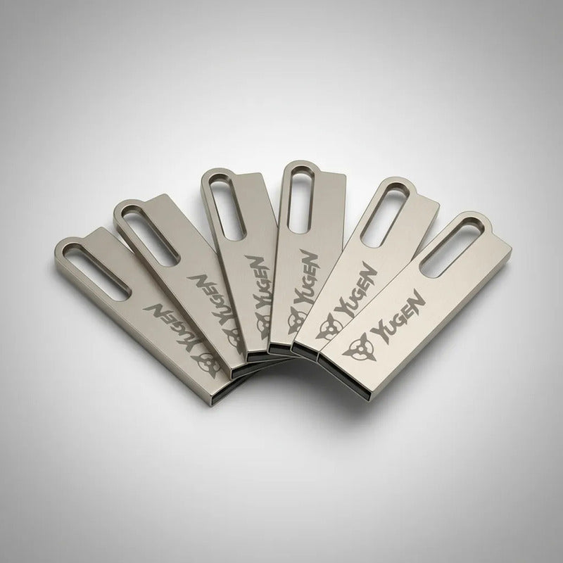 Paquete 10 Memoria Usb 8gb A Granel Metálica Mayoreo Yugen Plateado Y18