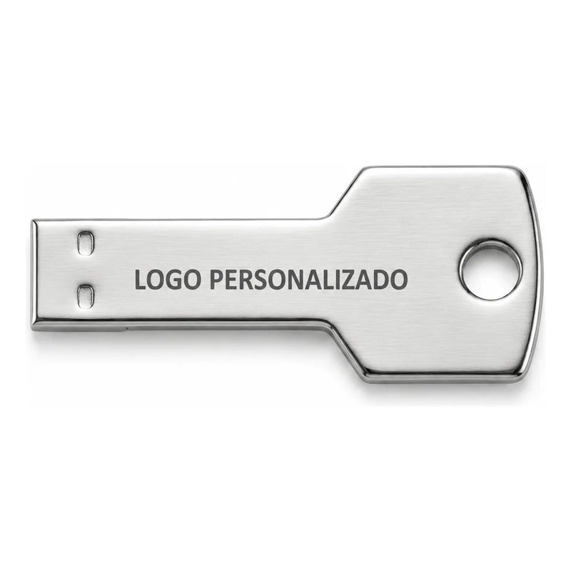 Kit 30 Memorias Usb 16gb Personalizadas Grabado Láser Logo Plateado Y11per