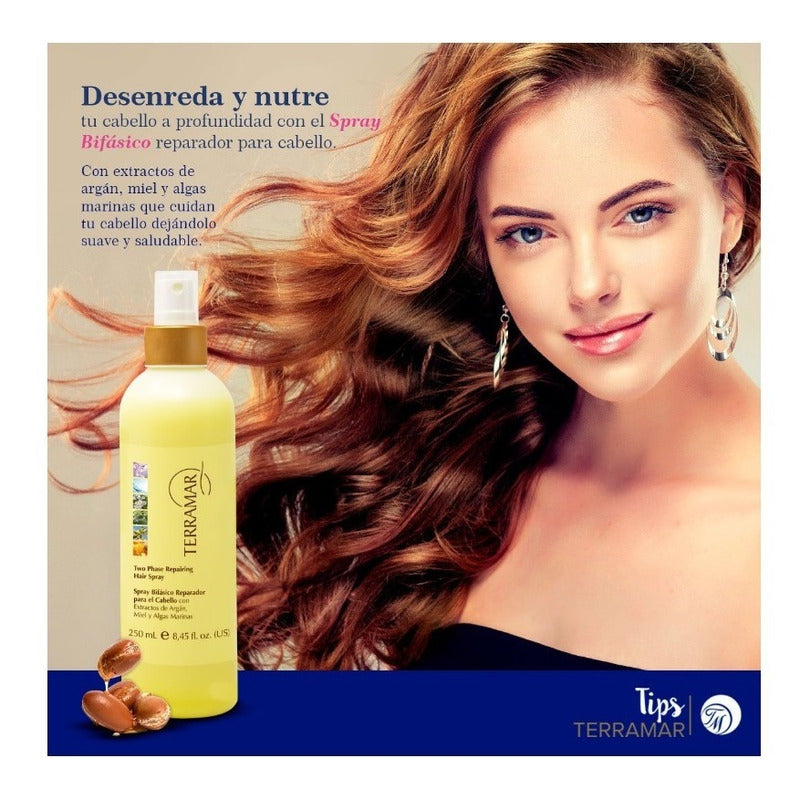 Spray Bifasico Reparador Para Cabello Terramar