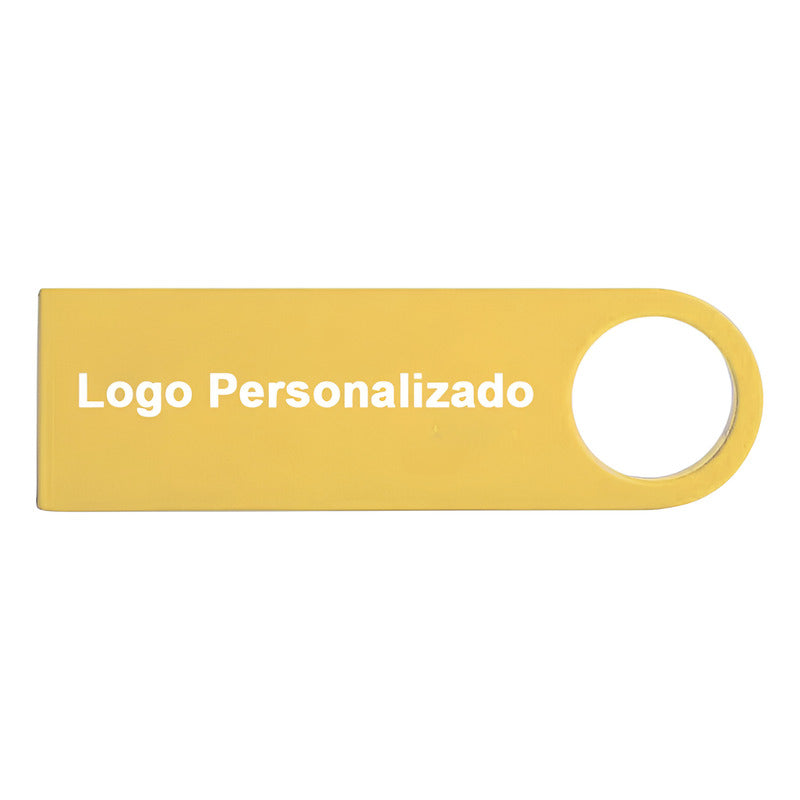 Kit 30 Memorias Usb 16gb Personalizadas Logo Laser Metal /i Dorado