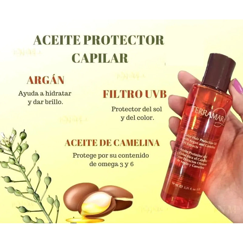 Óleo Aceite Protector De Color Y Calor Terramar 195mls