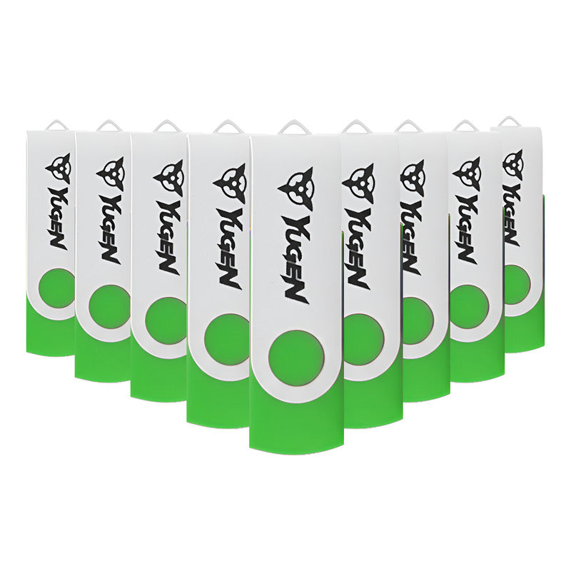 Paquete 50 Memorias Usb 4gb A Granel Metálica Mayoreo Yugen Verde Y14