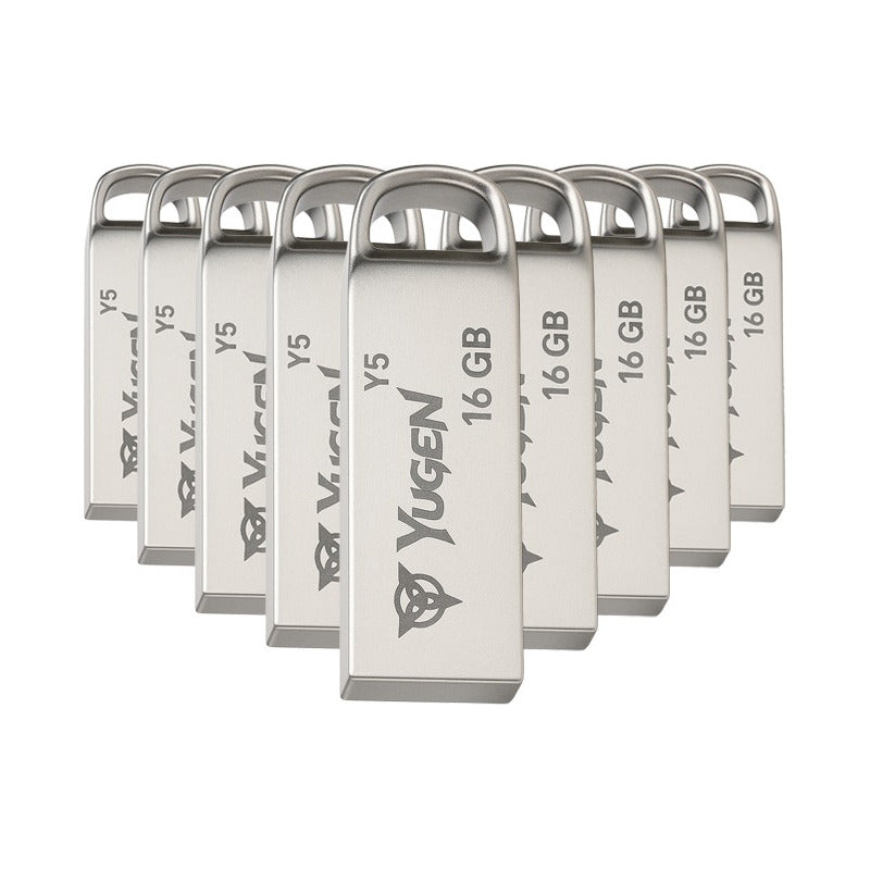 Kit  200 Memorias Usb 16gb Metalica Usb 2.0 Yugen  Plata Y5 Plateado Y5