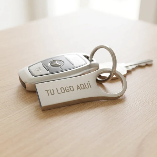 100 Memorias Usb 16gb Con Logo Grabado Para Eventos Plateado Y17per