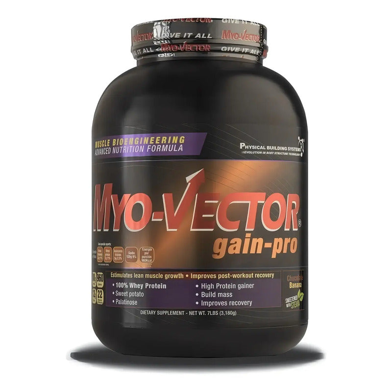 Proteína Myo-vector Gain Pro Polvo 3.2kg Sabor Vainilla