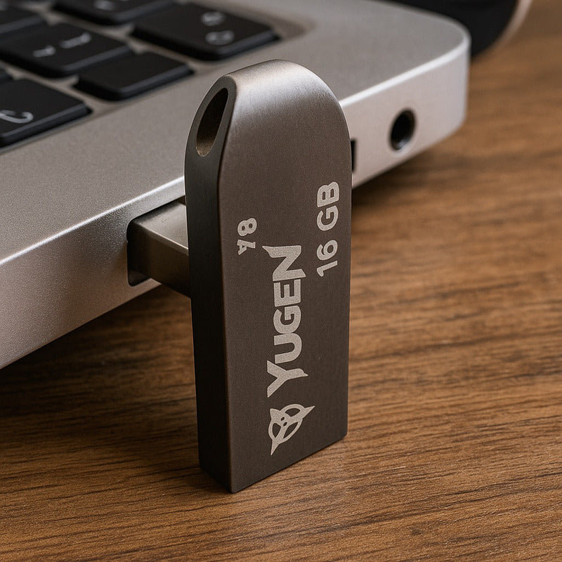 Kit  30 Memorias Usb 16gb Metalica Usb 2.0 Yugen  Plata Y8 Plateado Y8