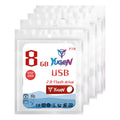 Kit  20 Memorias Usb 8gb Metalica Usb 2.0 Yugen Rojo Y1r