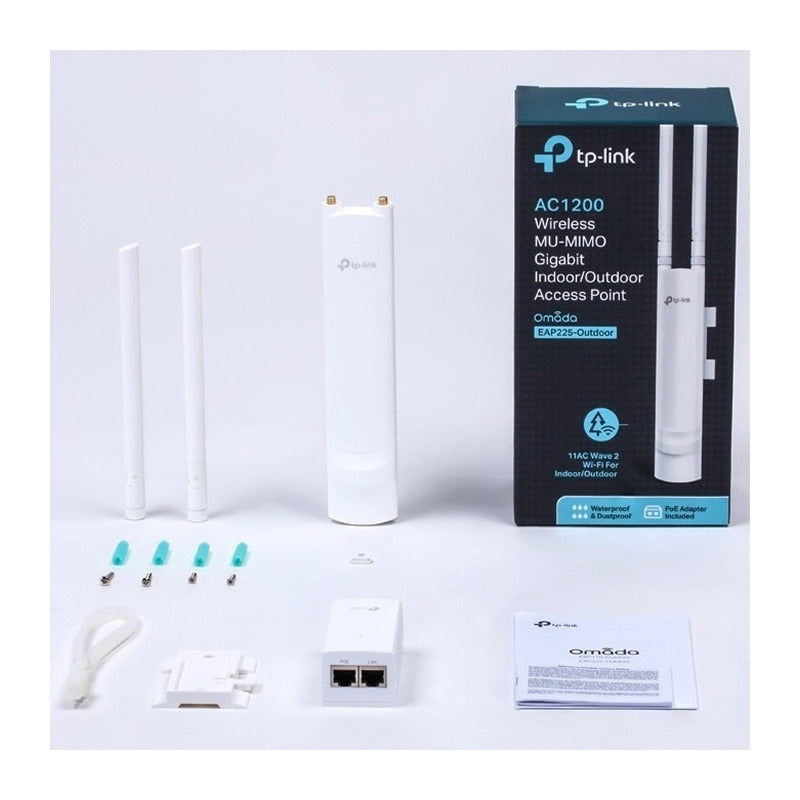 Access Point Exterior, Wmm Tp-link Omada Eap225-outdoor V1 Eap225 Blanco
