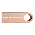 Kit 40 Memorias Usb 8gb Personalizadas Logo Laser Metal /i Oro Rosa Y1
