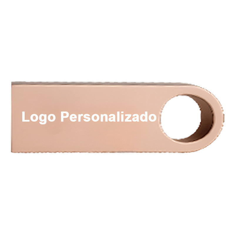 Kit 40 Memorias Usb 8gb Personalizadas Logo Laser Metal /i Oro Rosa Y1