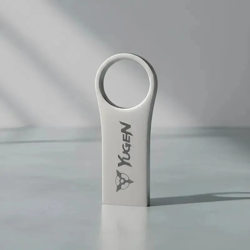 Paquete 10 Memoria Usb 16gb A Granel Metálica Mayoreo Yugen Plateado Y17
