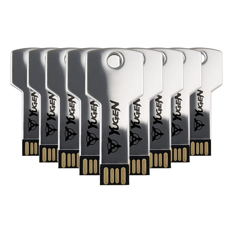 Paquete 10 Memoria Usb 8gb A Granel Metálica Mayoreo Yugen Plateado Y11