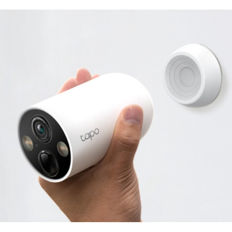 Cámara De Seguridad Inalámbrica Tp-link Tapo C425 Para Exteriores Con Batería Recargable Y Visión Nocturna 2k Blanco