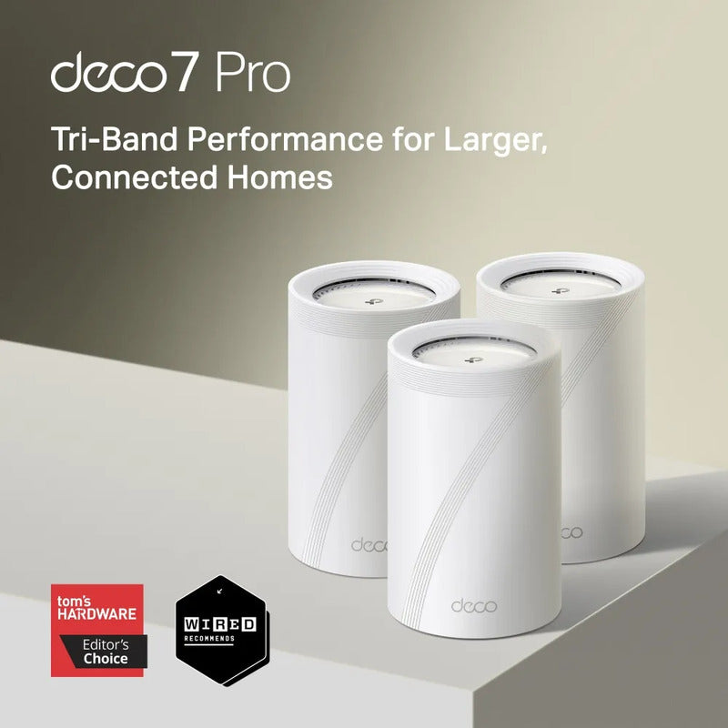 Mesh Wi-fi 7 Tri-band Tp-link Deco Be68 Be14000 (3-pack) 10g