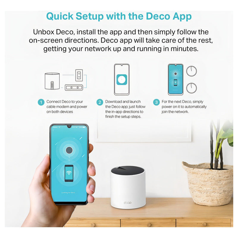 Tp-link Deco X55(3-pack) Sistema Wi-fi 6 Mesh Ax3000