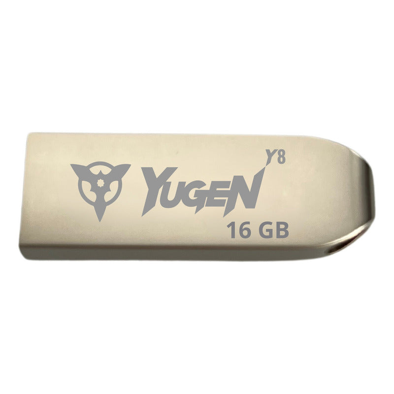 Kit 20 Memorias Usb 16gb Yugen Metálica Y8 Granel Musica Plateado Y8