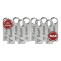 Paquete 200 Memorias Usb 16gb Mayoreo Yugen Metalica Plata Y Plateado Metal