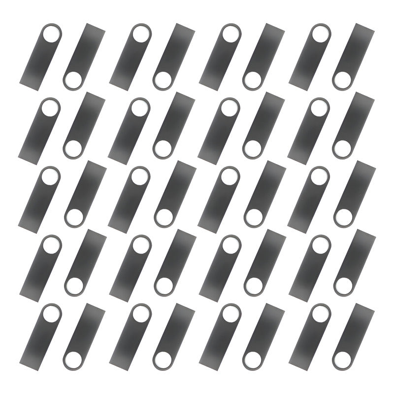 Kit De 100 Memoria Usb Metal Plata Bulk Suelta 16gb Color Plateado Liso