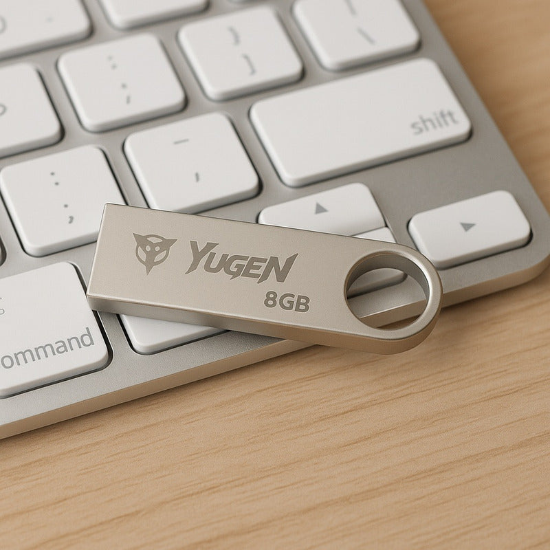 Kit  200 Memorias Usb 8gb Metalica Usb 2.0 Yugen Plateado Y1
