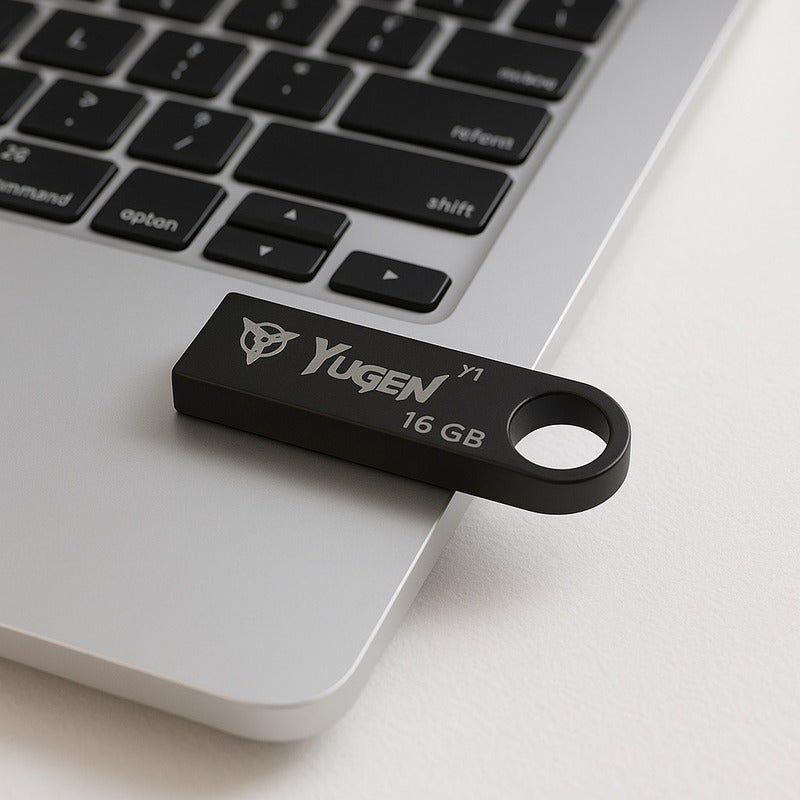 Kit  50 Memorias Usb 16gb Metalica Usb 2.0 Yugen  Negra Y1b Negro Y1b